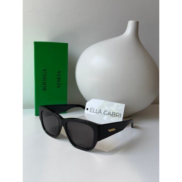 NEW Bottega Veneta BV1026S Unisex Black Square Sunglasses main image 3